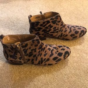 Nine West animal print booties